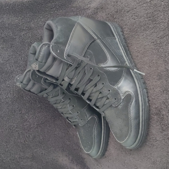 Nike Dunk Sky Hi 'Blackout' Hidden Wedge Sneakers - Picture 3 of 9